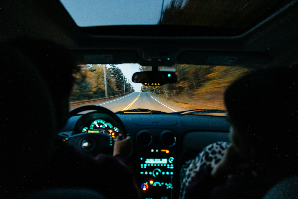 car on road